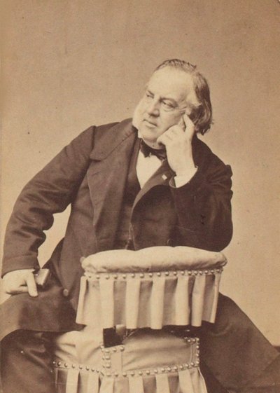صورة للمؤلف الموسيقي لويس كلابيسون (1808-1866) ، بقلم بيتي ، بيير لانيث (1831-1909). صور الألبومين. مجموعة خاصة بواسطة بيير بيتيت
