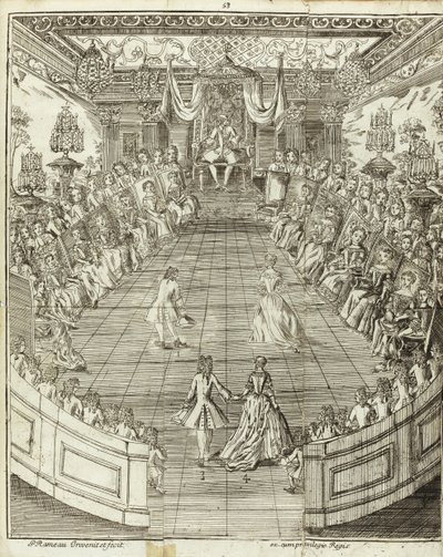 رسم توضيحي من The Dancing Master ، 1734 بواسطة بيير رامو