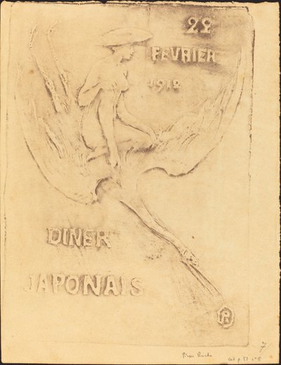 Woman and Swan ، 22 فبراير 1912 ، العشاء الياباني (Woman and Bird ، 22 فبراير 1912 ، J بواسطة بيير روش