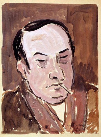 صورة ليون بول فارج (1876-1947) شاعر رسم بيير دي بيلاي (1890-1947) 1934. باريس ، ب. بواسطة بيير دي بيلاي
