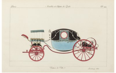 سيارة المدينة ، 1800s. بواسطة بيير دي لا ميسانجير