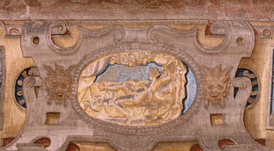 نسيج فلمنكي. سلسلة Vertumnus و Pomona.Vertumnus تحول إلى مزارع. الجزء المركزي من الحد السفلي نرى حلقة عن حب المشتري: دانا. النسيج الثاني في السلسلة. نموذج دائرة بيتر كوك فان إيلست. تصنيع Wil بواسطة بيتر (دائرة) كوك فان إيلست