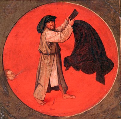يهز معطفه حسب الريح ، c1558-1560 بواسطة بيتر بروغل الأكبر