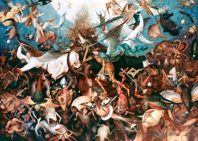سقوط الملائكة المتمردين ، 1562 بواسطة بيتر بروغل الأكبر