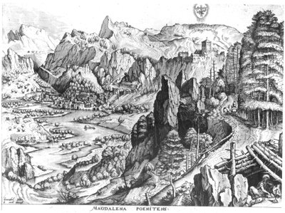 التائب المجدلي ، محفور من قبل هيرونيموس بوش (c.1510-70) ج. 1555-57 بواسطة بيتر بروغل الأكبر