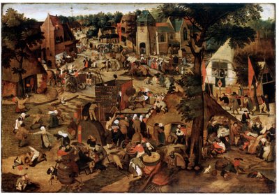 معرض بأداء مسرحي ، c1580-1630 بواسطة بيتر بروغل الأصغر