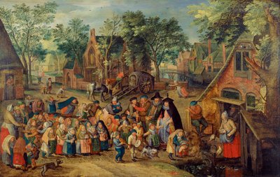 لعبة عيد العنصرة ، ج. 1620 بواسطة بيتر بروغل الأصغر