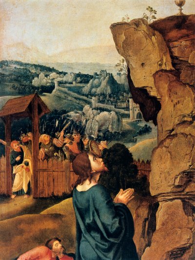 عذاب في الحديقة ، التفاصيل ، 1527-1530. بواسطة بيتر كويك فان إيلست