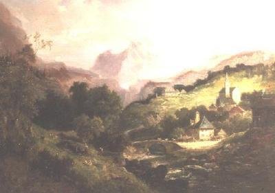 مونت سيرنيس وقرية سانت ميشيل بواسطة بيتر كورنيليس دومرسون