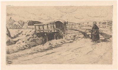 طريق ريفي مع جسر بواسطة بيتر دوبونت