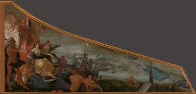 أمستردام كمركز التجارة العالمية الرسم على غطاء القيثاري مع رمز أمستردام كمركز للتجارة العالمية بواسطة شركة راكرز