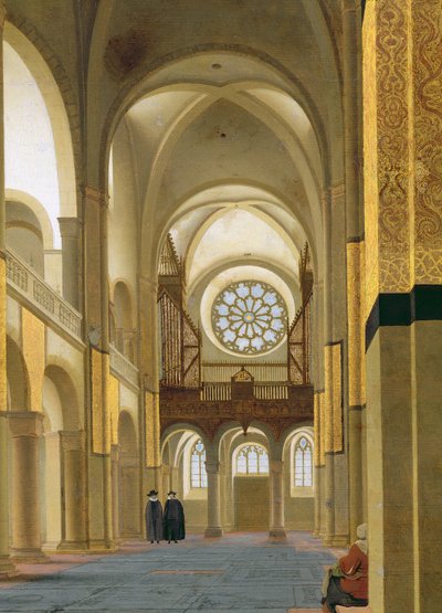 داخل Marienkirche في أوتريخت ، 1638 (تفاصيل 150808) بواسطة بيتر جانزون ساونريدام