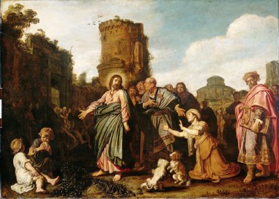 المسيح وامرأة كنعان (متى 15: 21-21 ؛ مرقس 7: 24-30) بواسطة Pieter Lastman