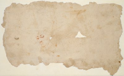 هاجر والملاك (وجه الصفحة) ؛ رسم تخطيطي لوجه امرأة (ظهر) بواسطة Pieter Lastman