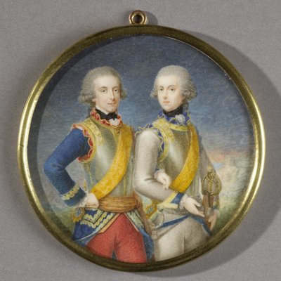 فيليم فريدريك (1772-1843) ، أمير أورانج ناسو ، مع أخيه الأصغر ويليم جورج فريدريك (1774-99) بواسطة بيتر ليساج