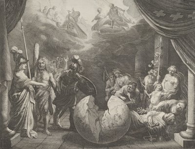 اللوحة 11: رمزية على الخلاف في فرنسا ، من Caspar Barlaeus، Medicea Hospes، 1638. بواسطة بيتر نولبي
