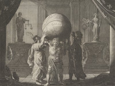 اللوحة 13: رمزية على الخلاف في فرنسا ، من Caspar Barlaeus، Medicea Hospes، 1638. بواسطة بيتر نولبي