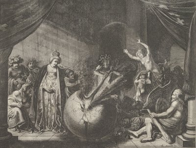 اللوحة 9: رمزية على الخلاف في فرنسا ، من Caspar Barlaeus، Medicea Hospes، 1638. بواسطة بيتر نولبي