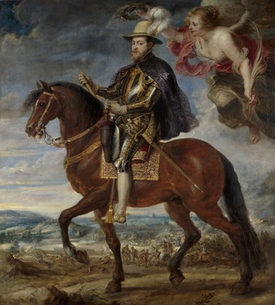 صورة فيليب الثاني 1527-1598 على ظهور الخيل ، 1628 بواسطة بيتر بول روبنز
