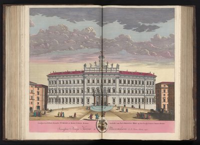 Palazzo di Montecitorio في روما منظر لقصر المحكمة الكبرى في مونتي سيتوريو روما (...) (العنوان على الجسم) بواسطة بيتر شينك (أنا)