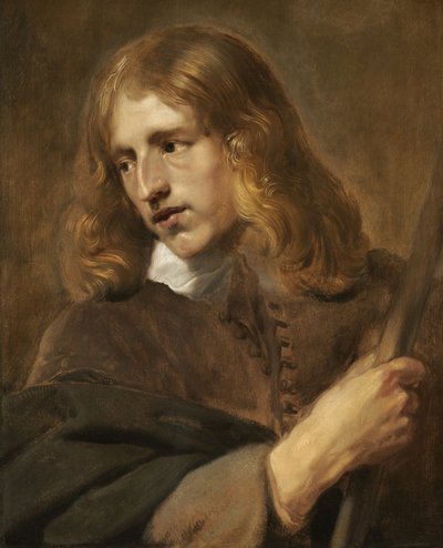 شاب يحمل عصا ، 1640. بواسطة بيتر سوثمان