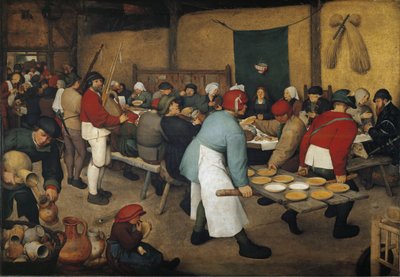 The Peasant Wedding - oil on canvas بواسطة بيتر بروغل الأكبر
