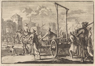 وصول ستيبان رازين وشقيقه فرول في قفص حديدي في موسكو ، 1671 ، 1698 بواسطة بيتر فان دير آ
