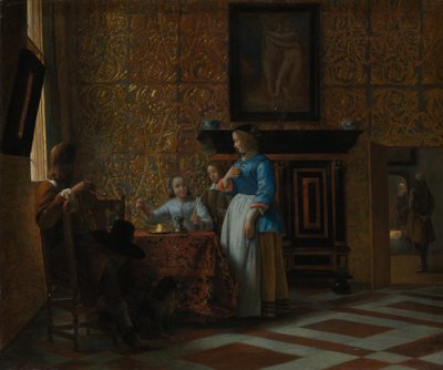 وقت الفراغ في مكان أنيق ، كاليفورنيا. 1663 - 65. بواسطة بيتر دي هوش