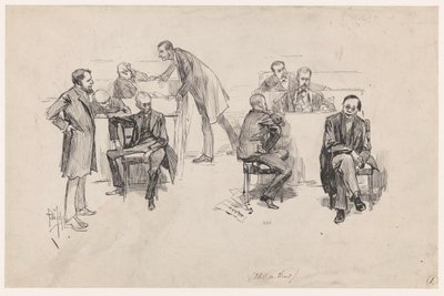 مجلس النواب خلال النقاش حول مراجعة الدستور عام 1887 بواسطة Pieter de Josselin