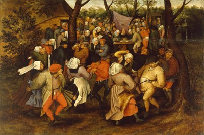 رقص زفاف الفلاحين ، 1607 بواسطة بيتر بروغل الأصغر