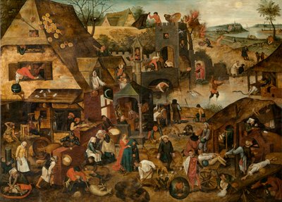 الأمثال (زيت) بواسطة بيتر الأصغر Bruegel