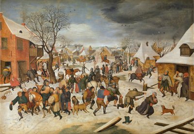 مذبحة الأطفال في بيت لحم (لوحة زيتية على لوحة) بواسطة Pieter the Younger Brueghel