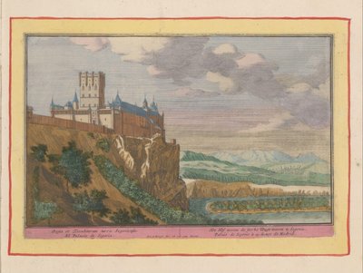 كاستيل فان سيجوفيا Het Hof nevens de sterke Wagt-tooren te Segovia / Regia et Excubitorum turris Segovia (العنوان على الكائن) مسرح اسبانيا (...) (عنوان المسلسل) بواسطة بيتر فان دن بيرج