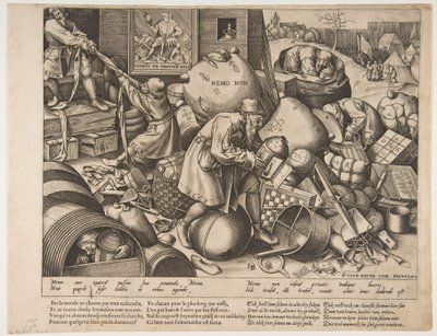 كل شخص ، كاليفورنيا. 1558. بواسطة بيتر فان دير هايدن