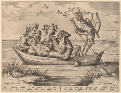 Die Blau Schuyte (سفينة الحمقى) بواسطة بيتر فان دير هايدن بعد هيرونيموس بوش