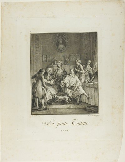 The Little Toilette ، من Monument du Costume Physique et Morale de la Fin du XVIIIe siècle بواسطة بيترو أنطونيو مارتيني