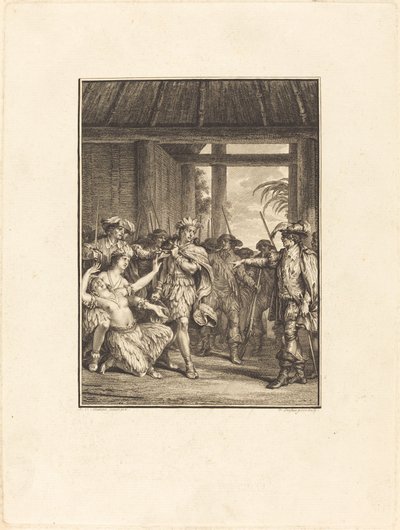 اكتشاف العالم الجديد بواسطة بيترو أنطونيو مارتيني بعد جان ميشيل مورو