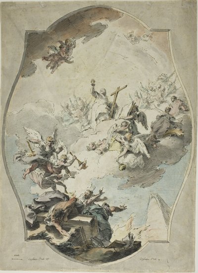 الإيمان التغلب على البدع (وجه الوجه) ؛ اقتفاء أثر الإيمان التغلب على البدع (ظهر) بواسطة بيترو أنطونيو نوفيلي