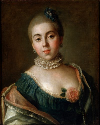 صورة الكونتيسة آنا غوليتسينا ، البارونة ستروغانوفا 1759. بواسطة بيترو انطونيو روتاري