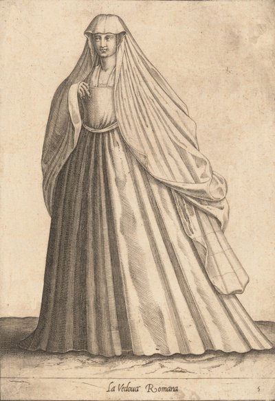 الأرملة الرومانية ، كاليفورنيا. 1580. بواسطة بيترو برتيللي.