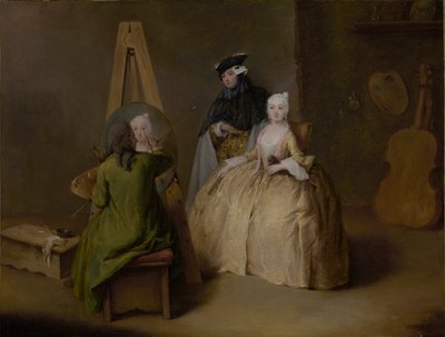 الرسام في مرسمه ، 1741-417 بواسطة بيترو لونغي