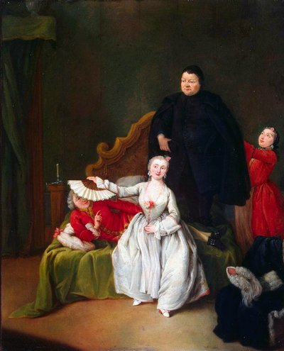 مشهد مسرحي ، 1752. بواسطة بيترو لونغي
