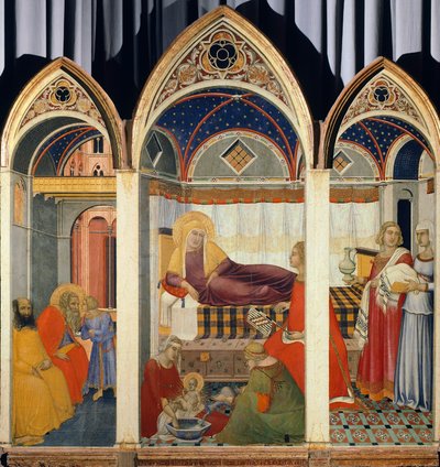 ميلاد العذراء ، بقلم بيترو لورينزيتي (حوالي 1280 - 1348) بواسطة بيترو لورينزيتي