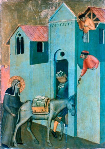التواضع المباركة و 11 قصة من حياتها ، التفاصيل ، c1306-1348 بواسطة بيترو لورينزيتي