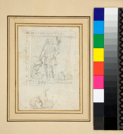 Cippus of M. Julius Victor (قلم رصاص) بواسطة بيترو سانتي بارتولي