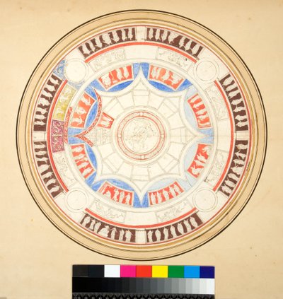 فولتا دي جيوف في دوموس أوريا (طباشير أسود ، بعضها بالقلم والحبر البني. ملون بالألوان المائية) بواسطة بيترو سانتي بارتولي