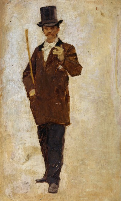 Man wearing top hat بواسطة بيترو سكوبيتا