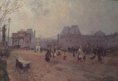 منظر لحدائق التويلري ، باريس بواسطة بيترو سكوبيتا