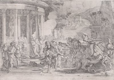 حمل Sinorix من معبد أرتميس محاولًا الهروب من آثار السموم ... ، كاليفورنيا. 1640. بواسطة بيترو تيستا