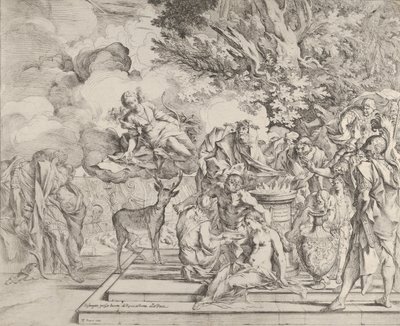 ذبيحة إيفيجينيا ، كاليفورنيا. 1640-42. بواسطة بيترو تيستا